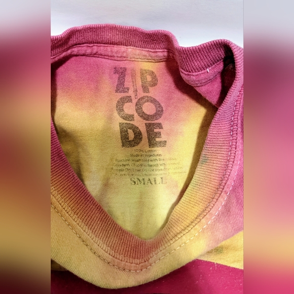 Rolling Stones 2015 Zip Code Tour Tshirt Rainbow Tie Dye Size Small Band Merch - Picture 7 of 8